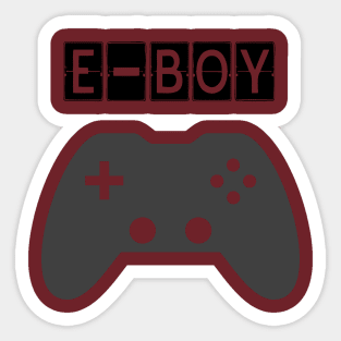 E boy player Sticker